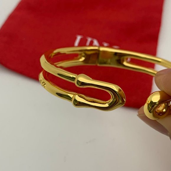 Uno de 50 Tailormade Bracelet open Bracelet Ikon shape Bracelet Gold - Picture 3 of 10